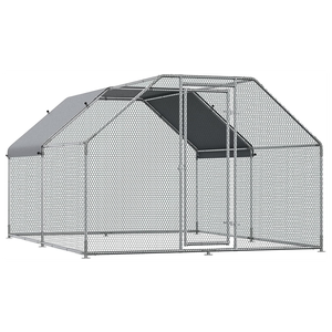 <span class=keywords><strong>Poulailler</strong></span> domestique en acier facile à installer pour volailles et lapins, avec un <span class=keywords><strong>poulailler</strong></span> à toit plat en maille pour les fermes - Product Image 6