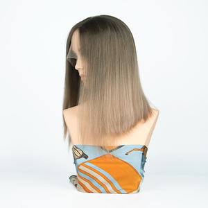 Perruque juive personnalisée de haute qualité, blonde, avec dessus en dentelle, fermeture en soie, 100% cheveux vierges européens, casher, nœuds invisibles - Product Image 2