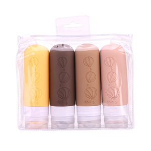 Wholesale Easy Wash Portable Silicone Shampoo <b>Travel</b> <b>Bottle</b> Kit Custom Outdoor <b>Travel</b> Water <b>Bottle</b> 90ml 4pcs Set <b>Travel</b> <b>Bottles</b> - Product Image 1