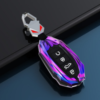 2024 nouveau étui à clés de voiture de luxe en alliage de Zinc coque de couverture Mecha avec boutons en Silicone adapté pour JAC KMC Chery Tiggo