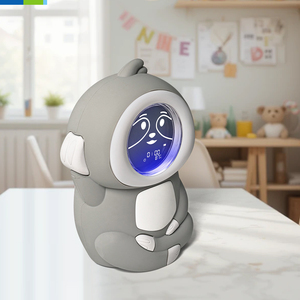 Reloj <span class=keywords><strong>despertador</strong></span> inteligente para entrenamiento del <span class=keywords><strong>sueño</strong></span> de los niños con perezoso, luz nocturna con ajuste de volumen de 4 niveles, pantalla LED inteligente para el hogar y la sala de estar - Product Image 5