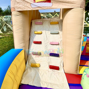 Chateau gonflable kids outdoor bounce <b>house</b> <b>inflatable</b> chalet playground forest cabin bouncy castle with slide - Product Image 6