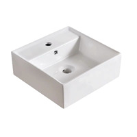 Lavabo en céramique de haute qualité au design moderne et simple Lavabo en porcelaine pour salle de bain