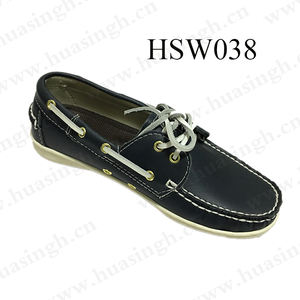 LXG-mocasines planos informales de corte bajo, zapatos náuticos con cordones, color negro, populares, de fábrica de África, precio barato, HSW039 - Product Image 5