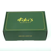 Boîte d'expédition en carton ondulé personnalisée avec logo imprimé, boîte à cosmétiques verte foncée, boîtes à maquillage
