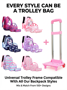 Sac <span class=keywords><strong>à</strong></span> dos scolaire <span class=keywords><strong>à</strong></span> <span class=keywords><strong>roulettes</strong></span> avec imprimé <span class=keywords><strong>licorne</strong></span> mignon pour enfants de la 1ère <span class=keywords><strong>à</strong></span> la 6ème année, bagage de voyage avec <span class=keywords><strong>roulettes</strong></span>, mochilas escolares con ruedas - Product Image 4