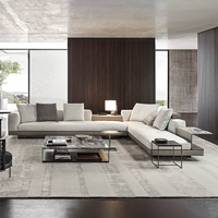 Modernes Luxus Indoor Home Möbel Ecksofa Garnitur L-Form Stoff Schlafsofa Büro Lounge Couch für Wohnzimmer