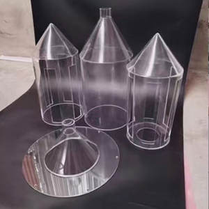 Bridas de tubo de acrílico personalizables, sellos de precisión CNC PMMA, servicios de perforación, conexiones roscadas, estable UV - Product Image 3