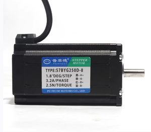 Conjunto de motor bibo 57 57BYG250D, motor bifásico de cuatro cables con torque de 2.5N, con controlador DM542S 4.2A 8mm - Product Image 1