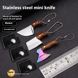<span class=keywords><strong>Prix</strong></span> de gros, mini <span class=keywords><strong>couteau</strong></span> de cuisine personnalisé, boîte portable, bricolage, lame petite taille, acier, manche en bois, OEM, collier pendentif inclus - Product Image 4