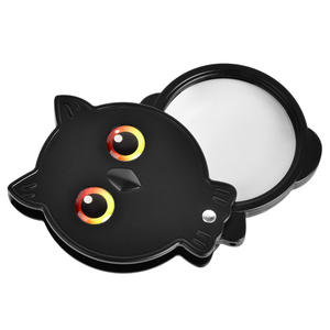 कार्टून उल्लू जेब मैग्निफायर मिनी पोर्टेबल 8x हैंडल हैंगिंग रस्सी के साथ आवर्धक ग्लास - Product Image 2