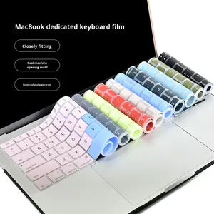 Protecteur de <span class=keywords><strong>clavier</strong></span> <span class=keywords><strong>universel</strong></span> en <span class=keywords><strong>silicone</strong></span> TPU pour MacBook Air M1 M2 M3 M4 Pro, anti-poussière et étanche - Product Image 1
