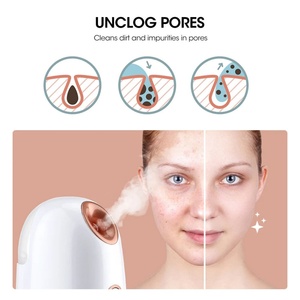 Appareil de beauté facial électrique nano-ionique à vapeur chaude pour hydratation et nettoyage en profondeur à domicile - Product Image 5