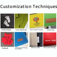 Sac fourre-tout en feutre beige avec logo personnalisé, imprimé macaron vert mignon, écologique et réutilisable, idéal pour les courses, les cadeaux promotionnels et l'emballage.