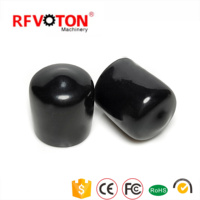 Capuchons de protection anti-poussière en caoutchouc noir étanches pour connecteurs SMA, fournis directement par l'usine