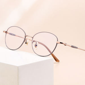 カスタム処方レンズチタンスペクタクル注文プログレッシブ多焦点読書メガネ眼鏡眼鏡女性用オピカルフレーム - Product Image 3