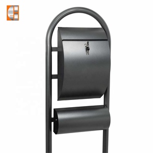 Custom Galvanized Steel Outdoor Freestanding Mailbox <strong>Post</strong> <strong>Box</strong> <strong>for</strong> Outdoor <strong>Home</strong> or Garden Use Mailbox Letter <strong>Box</strong> - Product Image 1