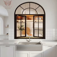 Ventana Abatible DEMEA de Estilo Posmoderno, Personalizada, de Aleación de Aluminio, Resistente al Viento, Insonorizada, con Doble Acristalamiento y Rotura de Puente Térmico