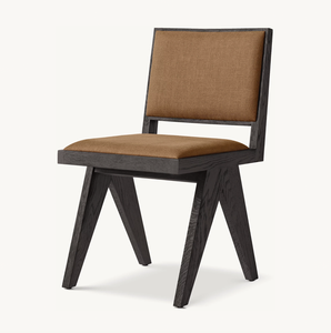 Sassanid OEM emblématique Chandigarh chaise salle à manger américaine Jakob encadrée tissu salle à manger chaise d'appoint - Product Image 1