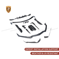 Kits carrosserie compatibles Chevrolet Corvette C8 2020-2021, kit carrosserie OEM en fibre de carbone, séparateur avant, jupes latérales, diffuseur arrière, aileron