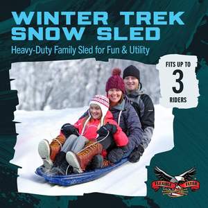 פלייר גמיש בחורף משיכה גדולה עבור מבוגרים-לייזר מגולף פלסטיק מגולף כחול 66 x20x6 אינץ' - Product Image 3