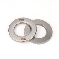 Rondelle plate en acier inoxydable super duplex DIN 125A 2507 résistant à la corrosion, rondelle plate haute résistance