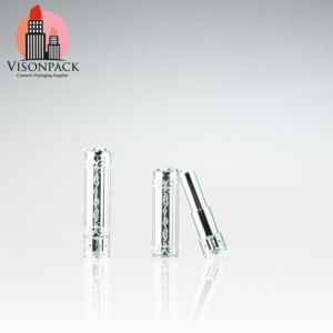 บรรจุภัณฑ์ทรงกระบอก12.1มม. 12.7มม. ตัวอย่างฟรีหลอดลิปสติกสีเงินเมทัลลิคสไตล์คลาสสิกพร้อมโลโก้เครื่องสำอางลิปบาล์ม - Product Image 4