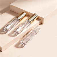 Contenant de luxe vide en plastique pour rouge à lèvres et fard à joues avec bouchon à vis 4ml – Emballage cosmétique transparent pour brillant à lèvres et fond de teint