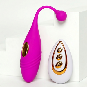 Huevo Vibrador con Control Remoto, Estimulador de Clítoris de Silicona para Mujeres, Recargable, Portátil, Juguete Sexual, Huevo del Amor - Product Image 1