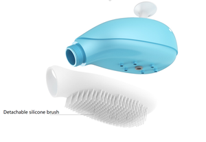 Cabezal de ducha de masaje para mascotas, dispensador de champú de silicona suave, cepillo de aseo para perros y gatos, 3 en 1, nuevo - Product Image 6