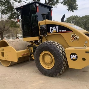 <b>Used</b> Caterpillar CS683E Single Drum Vibratory <b>Road</b> <b>Roller</b> 18.8 Ton Soil Compactor For Highway Construction - Product Image 1