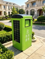 Poubelle intelligente à compactage automatique alimentée par énergie solaire de haute qualité – Poubelles intelligentes pour les écoles, les communautés et les rues
