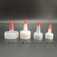 Bouchon de bec verseur en plastique 38/400, embout rouge, bouchon supérieur pour bouteille de sauce à presser
