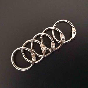 Carpeta de Metal para libro de plata de 25mm, Clip de anillos divididos, carpeta de hojas de anillo suelto individual para papelería, tarjetas de álbum de recortes - Product Image 1