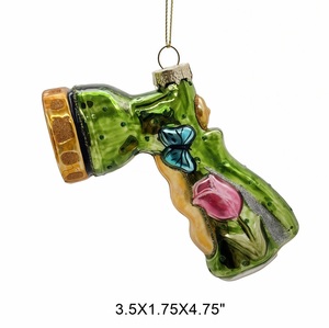 Set di Attrezzi da Giardinaggio in Vetro Soffiato a Mano di Alta Qualità, Ornamenti Natalizi in Vetro, Pistola ad <span class=keywords><strong>Acqua</strong></span>, Annaffiatoio, Grembiule - Product Image 1