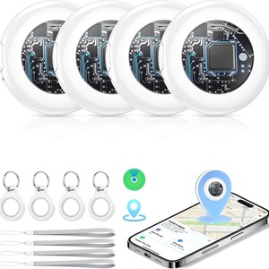 Kit de Rastreadores Antipérdida para IOS AirTag (Paquete de <span class=keywords><strong>4</strong></span>), Batería Reemplazable de Plástico, Aplicación Find My para Mascotas, Equipaje, Bolsos y Carteras - Product Image 2