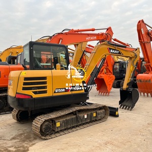 เครื่องขุด SANY55ขนาดเล็ก55 SY35u SY95c SY75c SY60c มือสองเครื่องขุดสนามเพลาะใช้ในบ้านเพื่อการเกษตร - Product Image 2