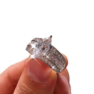 Anello a Forma di Marquise, Design Creativo, Anello da Dito per Donne - Product Image 5