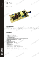 Carte d'alimentation à cadre ouvert 24W 90-264Vac 5/12/24/48Vdc 4/1.65/1/0.5A Classe I Niveau VI FCC pour équipement industriel Hynapower HP-P20S
