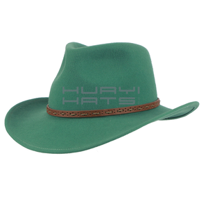 <span class=keywords><strong>Sombrero</strong></span> de <span class=keywords><strong>vaquero</strong></span> occidental de fieltro de lana 100% personalizado al por mayor para hombres, varios <span class=keywords><strong>colores</strong></span> con logotipo para uso en exteriores - Product Image 3