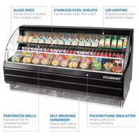 Supermarkt Vriezer Multideck Gekoelde Open Koelkast Fruit Groente Display Koeler Groente