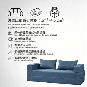 Divano Componibile a Compressione al Miglior Prezzo, Set Completo in Tessuto con Spugna, Design Modulare, Divano Letto per <span class=keywords><strong>Piccoli</strong></span> Appartamenti, Compresso Sottovuoto - Product Image 4