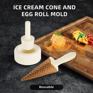 Moule en plastique pour cornets de crème glacée et cornets à œufs, idéal pour la pâtisserie et les desserts - Product Image 2