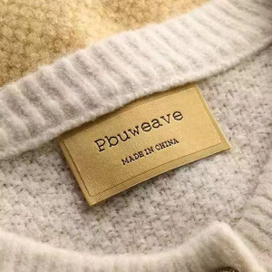 Étiquettes tissées personnalisées en coton biologique <span class=keywords><strong>avec</strong></span> <span class=keywords><strong>logo</strong></span> 3D, thermocollantes, pour le soin du cou, à <span class=keywords><strong>coudre</strong></span>, pour vêtements - Product Image 6
