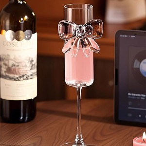 高級再利用可能バタフライグラス ヴィンテージワイングラス ウェディングゴブレット シャンパンカップ 在庫あり - Product Image 1