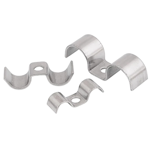 <span class=keywords><strong>Collier</strong></span> de serrage <span class=keywords><strong>double</strong></span> face en acier inoxydable personnalisable en gros avec boucle de <span class=keywords><strong>fixation</strong></span> de câble finition zinc prise en charge OEM - Product Image 6