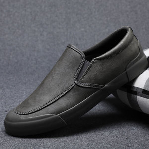 Chaussures plates classiques à enfiler en cuir PU, mocassins décontractés pour hommes, tendance et confortables - Product Image 2