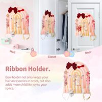 Filles Tenture Murale Décor À La Maison Cheveux Accessoire Arcs Organisateur Cintre Pour Chambre De Fille