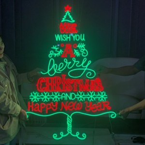 Koncept-luces Led de neón flexibles, 24 horas, tienda abierta, <span class=keywords><strong>Feliz</strong></span> <span class=keywords><strong>Navidad</strong></span>, precio de fábrica - Product Image 5