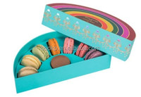 Boîte en Carton Cylindrique de Luxe Ronde Personnalisée Recyclable pour Macarons, Confiseries, Biscuits – Emballage Cadeau Écologique
